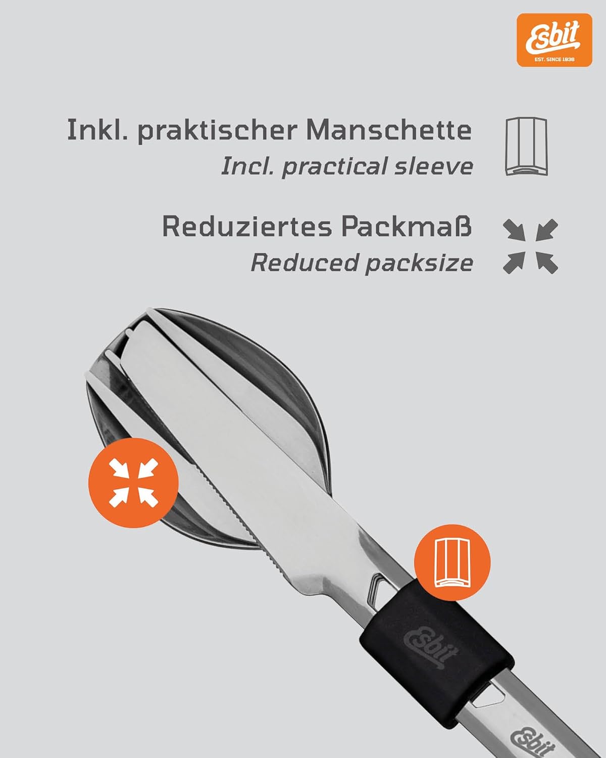 3-teiliges Besteckset, Edelstahl