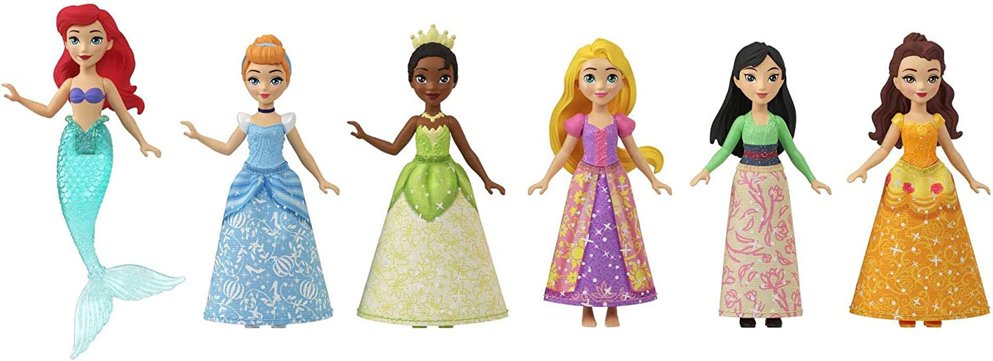 Disney Prinzessin Small Dolls Teeparty 6er-Pack, Spielfigur