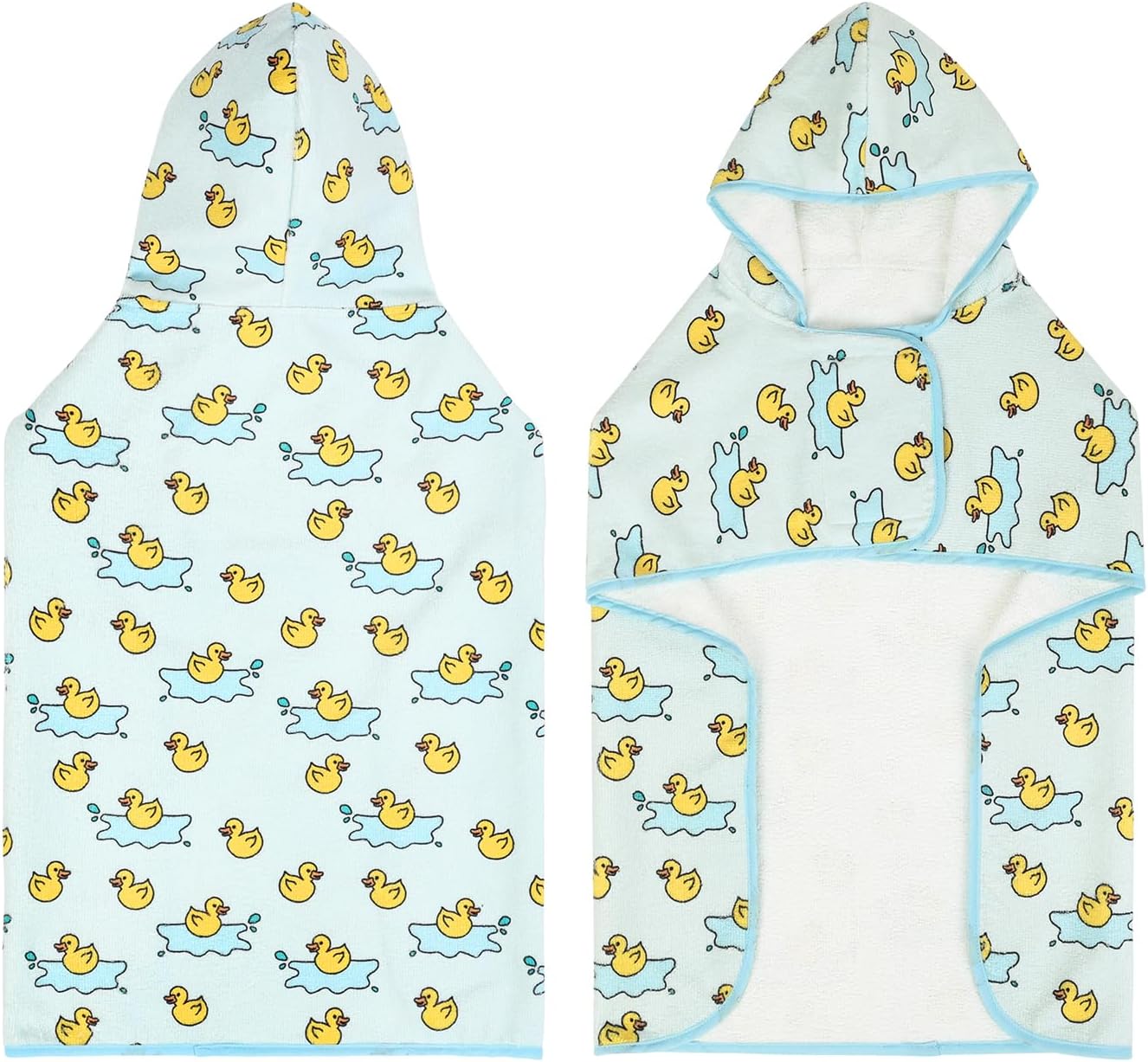 Hundebademantel mit Kapuze, Motiv Badeenten-Pfützen, XX-Large Badeenten-Pfützen