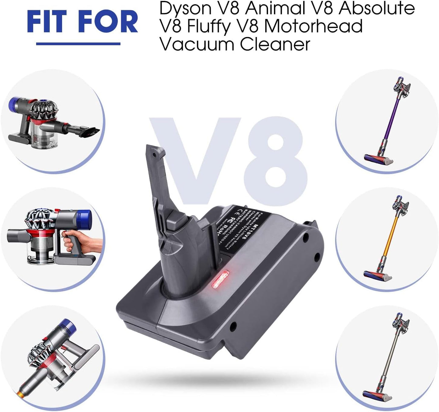 Dyson V8 Akku Adapter BOS18V8, BOS18V8