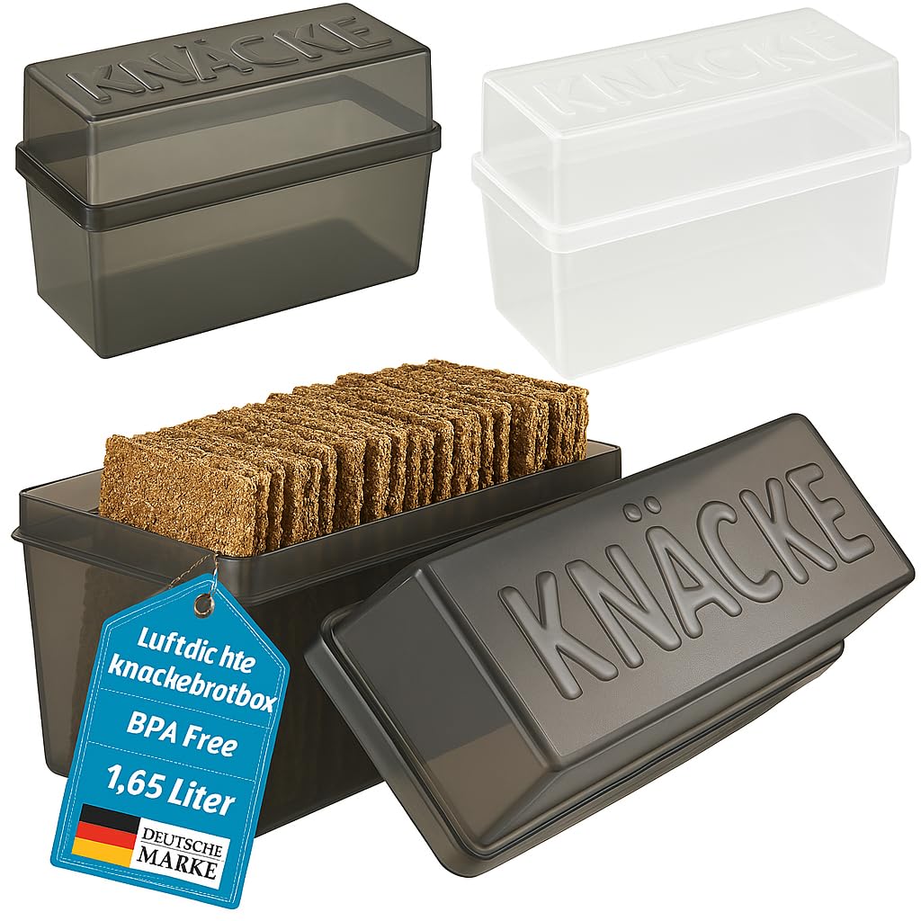 2er-Set Knäckebrot-Aufbewahrungsbox, 2 Stück - Mix