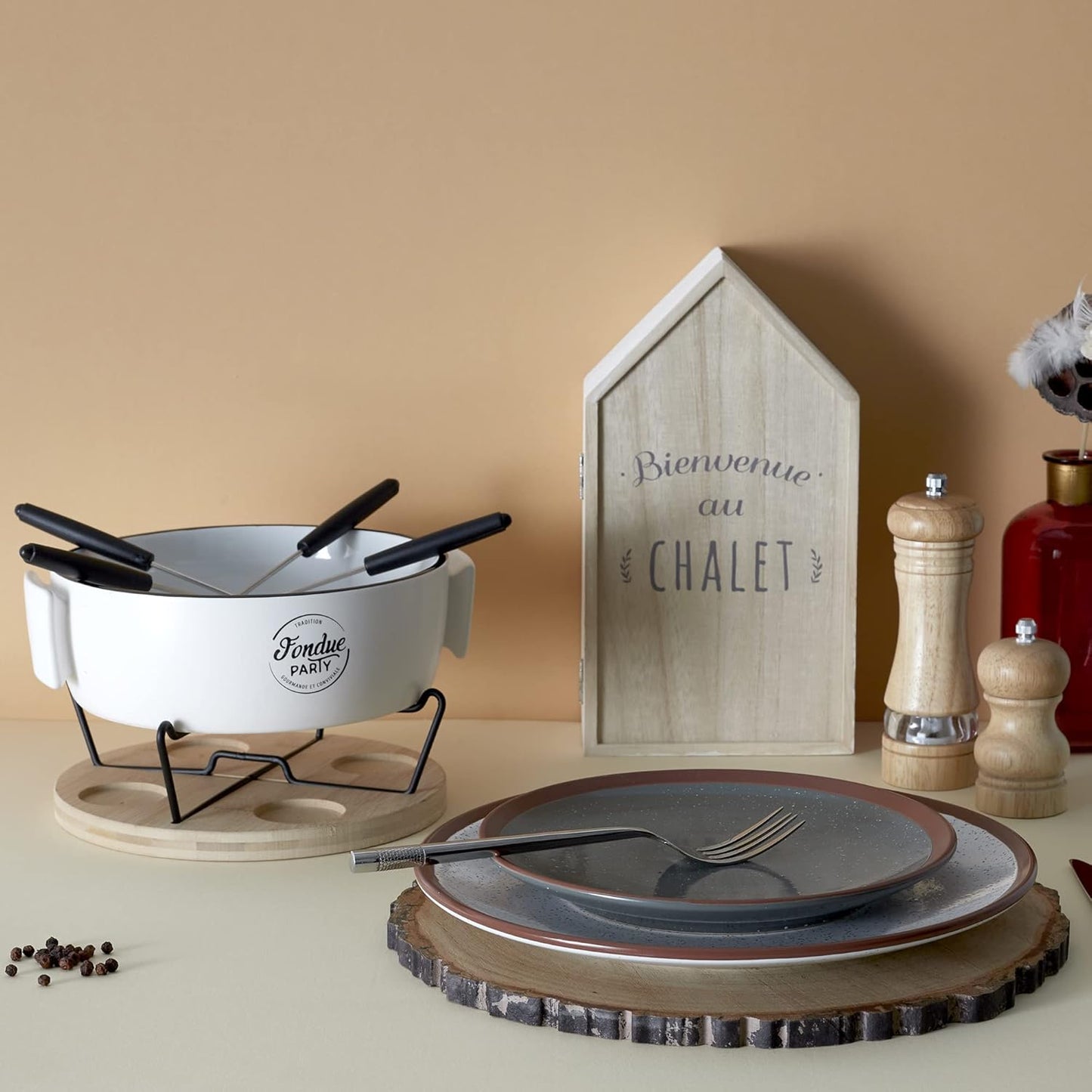 Fondue-Set für 4 Personen