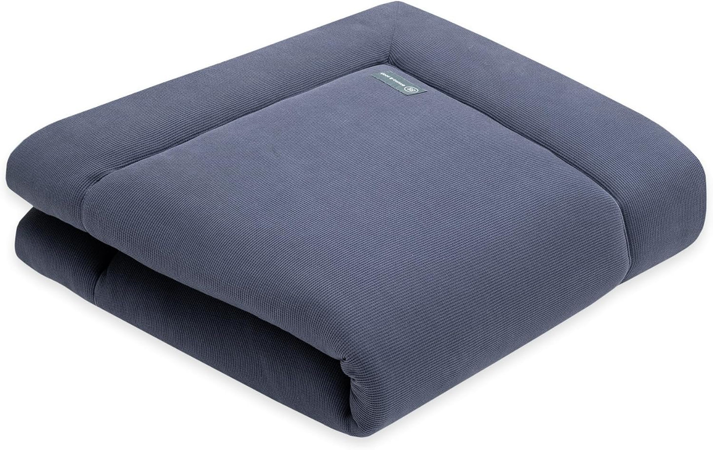 Gepolsterte Krabbeldecke aus Bio-Baumwolle, Essential Blau 120x120
