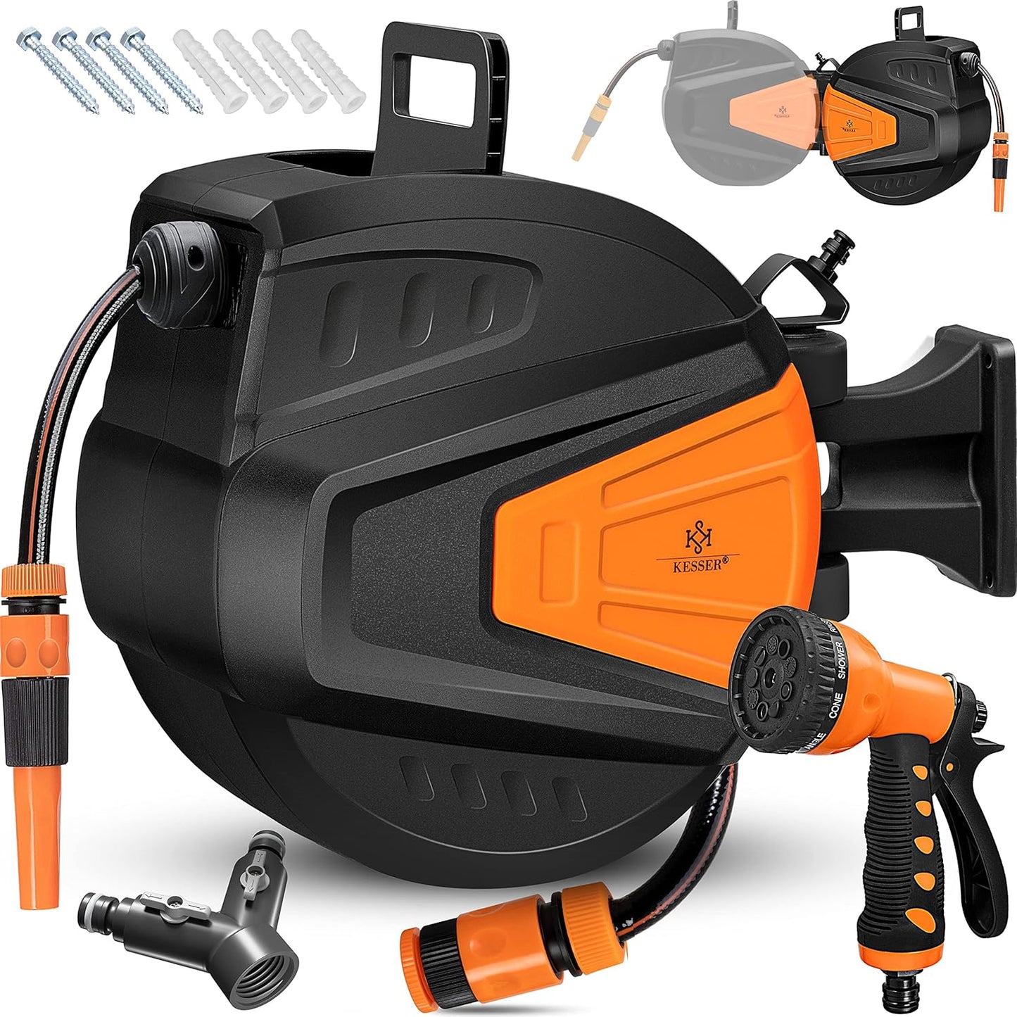 Schlauchtrommel, 20 Meter Orange