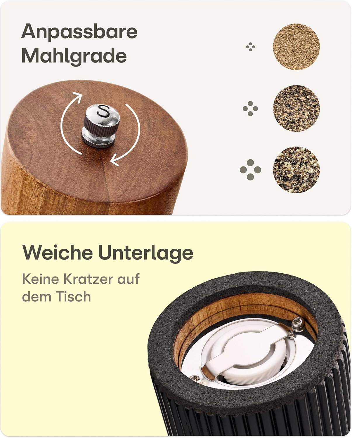 Salz- und Pfeffermühlen-Set, Klein