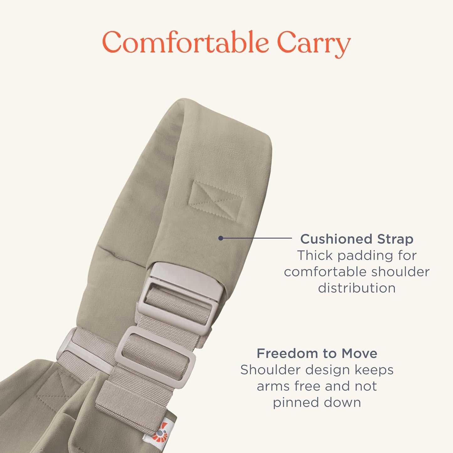 Ergonomische Babyhüfttrage, Soft Olive
