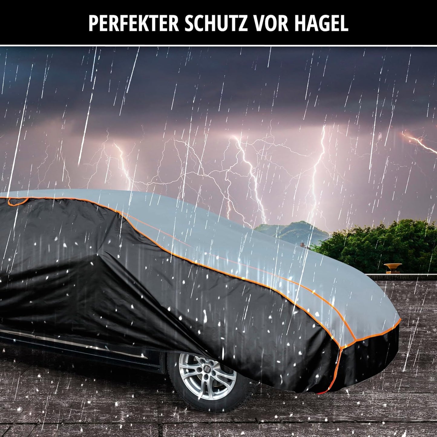 Hagelschutz-Autoabdeckung, Grösse 5: PKW 525 - max. 575 cm Länge