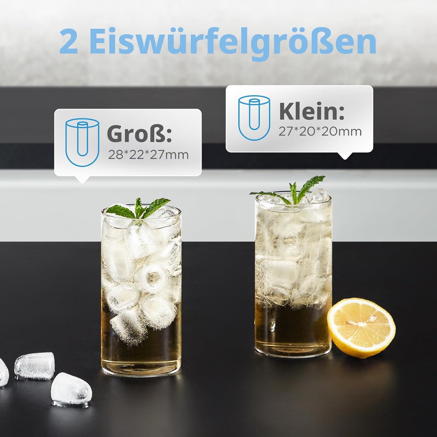 Eiswürfelmaschine RCI12GY1EU(E), Grau
