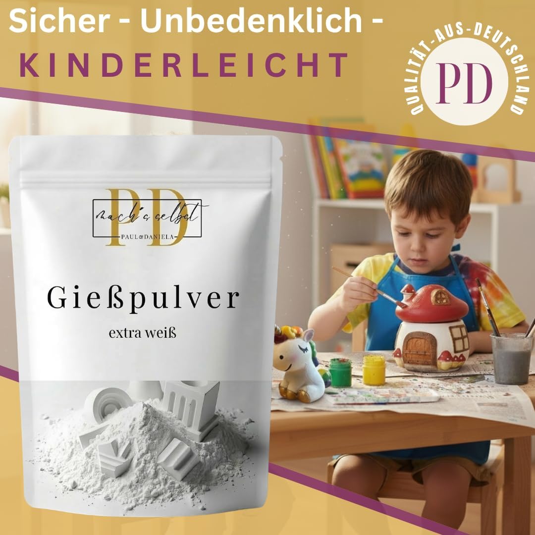 Giesspulver-Starterset Feenhaus & Einhorn
