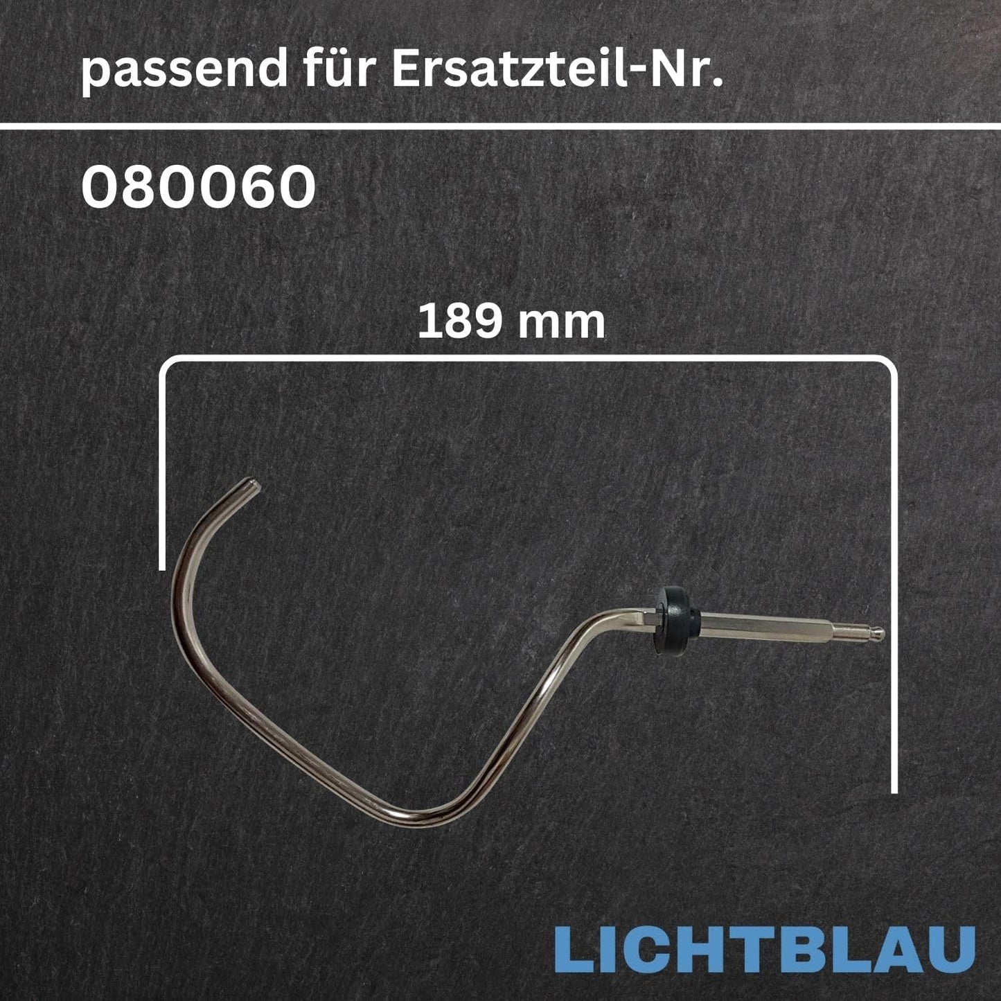 Knethaken 080060 für Bosch Küchenmaschinen MUM4/MUM5, Knethaken 080060
