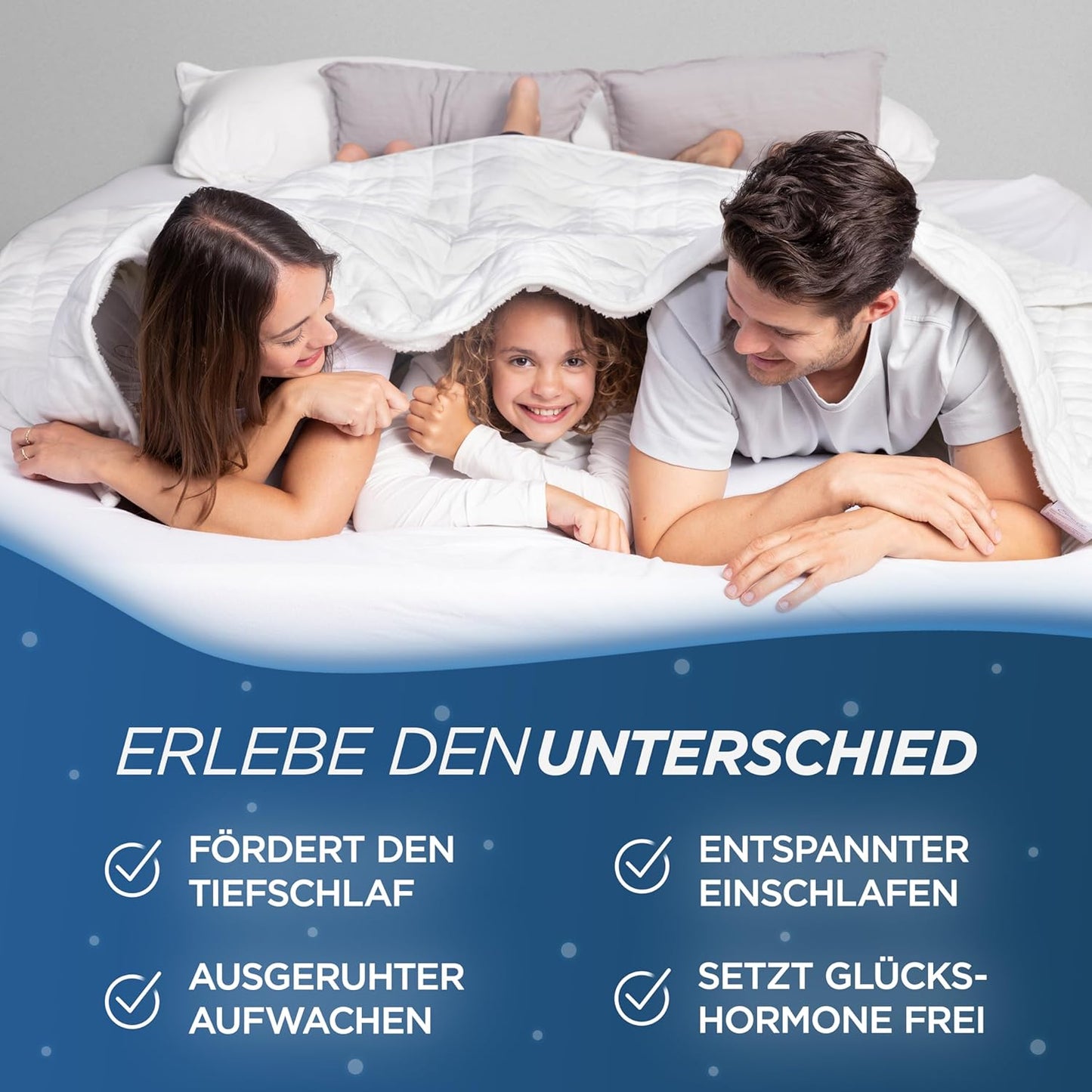 Gewichtsdecke, 3kg, Weiss 3.0 Kilogramm
