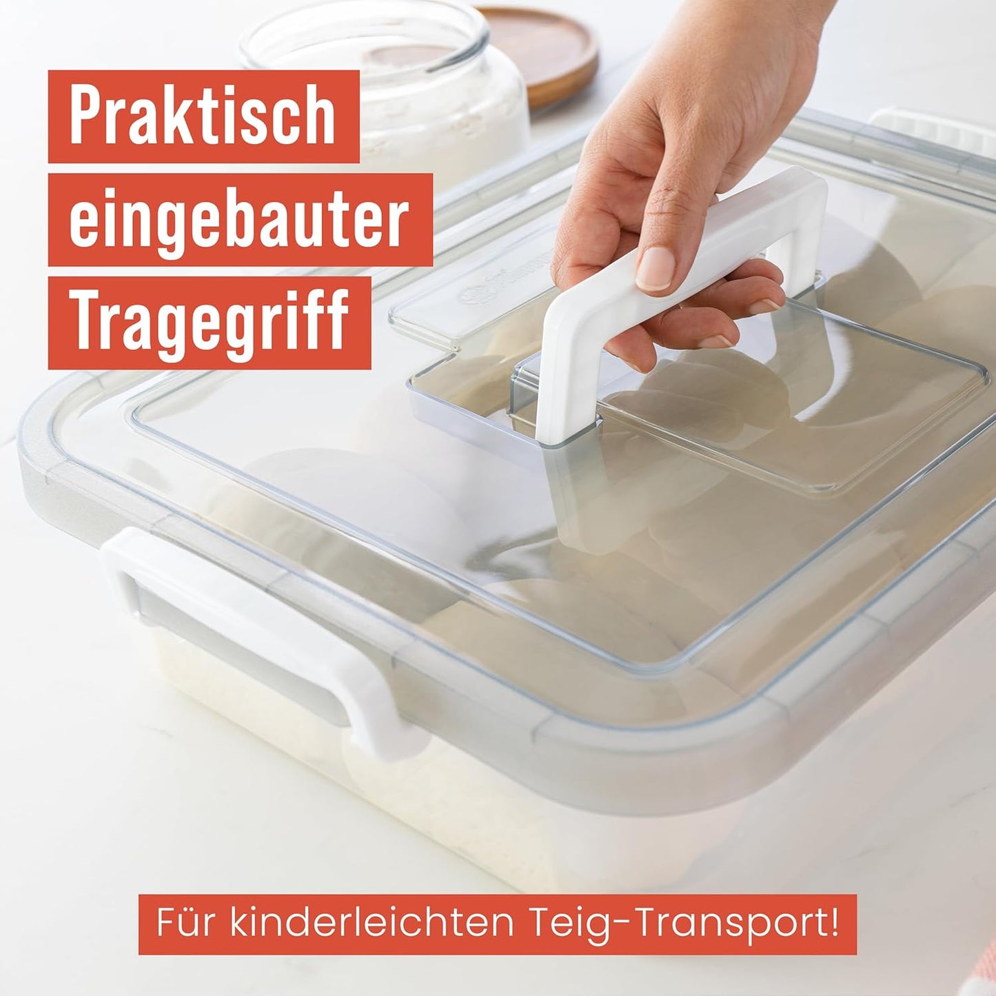 Pizzaballenbox, Grau 44 x 34 cm (2er-Pack)