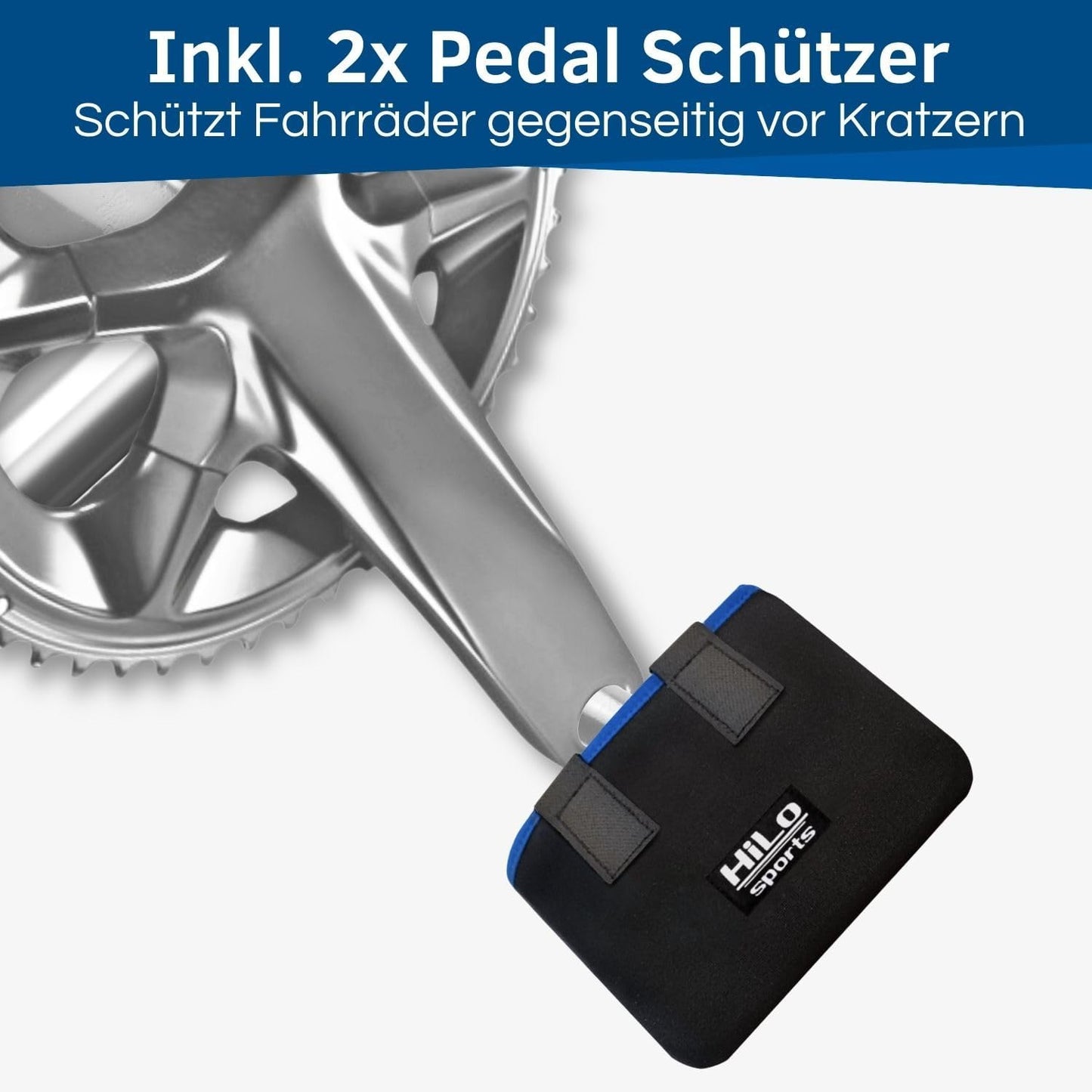 Fahrrad Rahmen- und Transportschutz Set, Schwarz - Blau