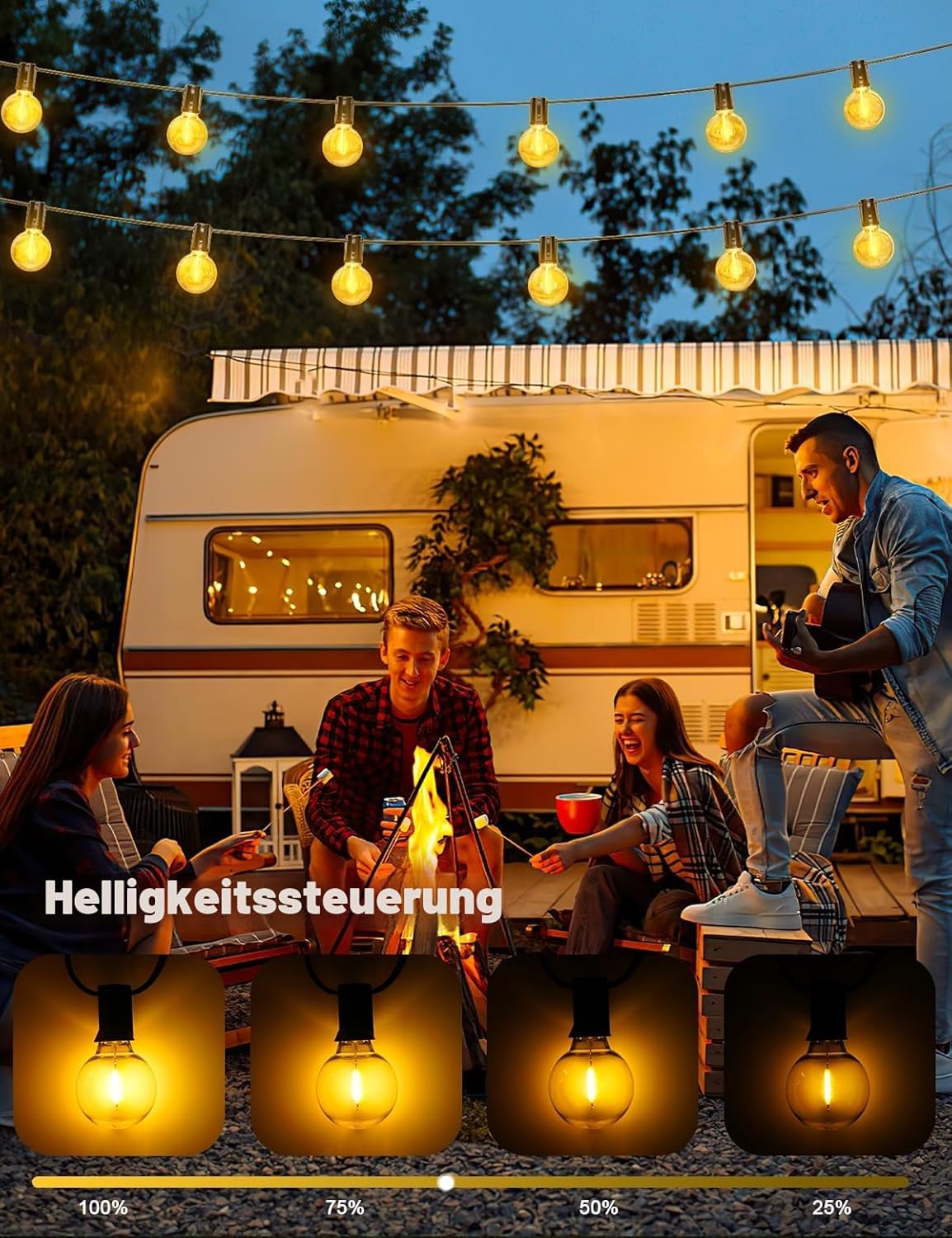 LED Lichterkette mit Timer, 44.9m/147.31FT - Adapter