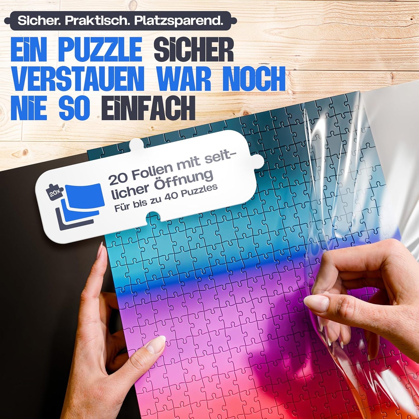 Puzzlemappe für bis zu 1000 Teile