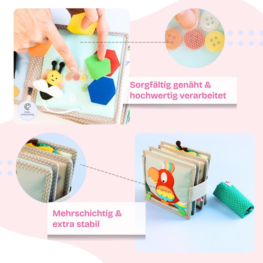 Mini Quiet Book Montessori Spielzeug