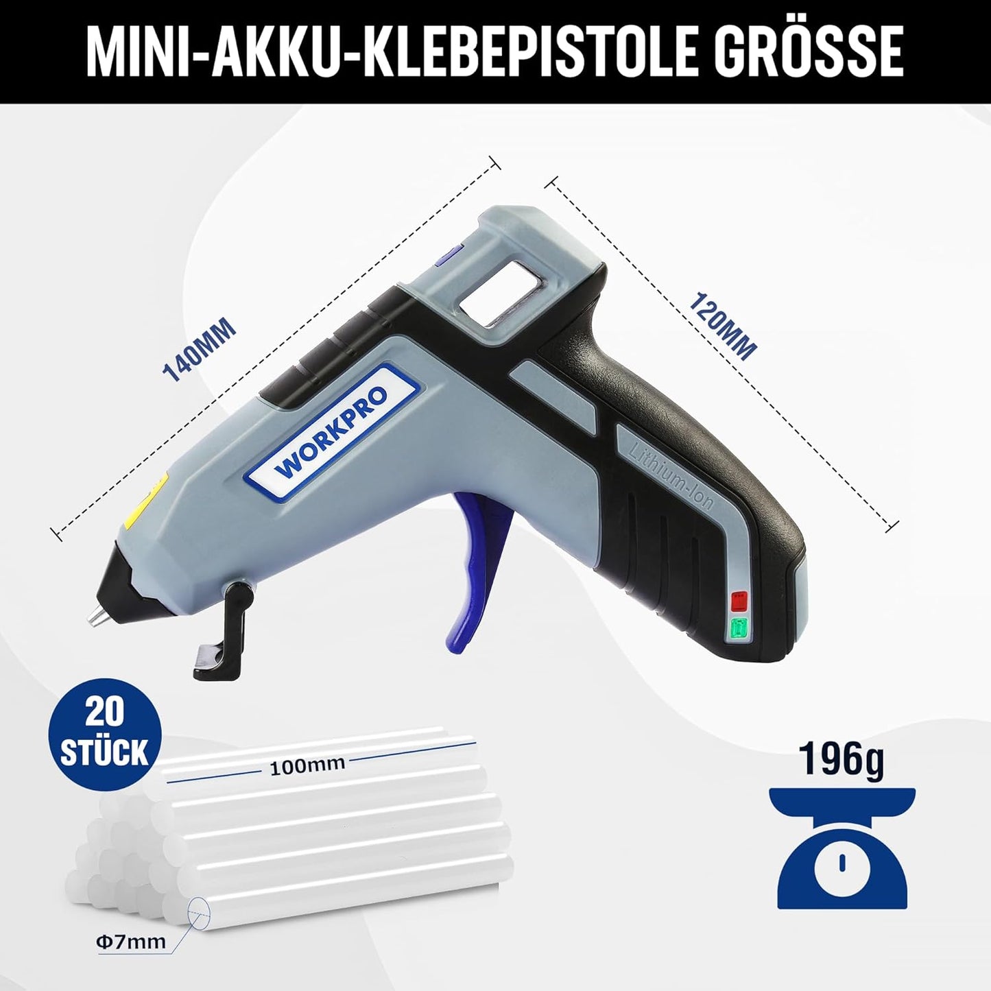 Akku Heissklebepistole