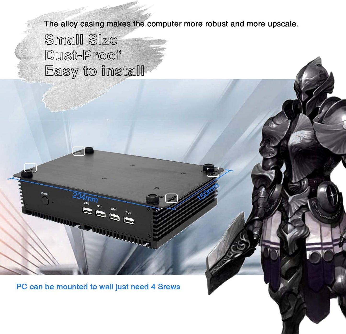 Mini PC Lüfterlos Industrie Core i5, 8GB RAM 256GB SSD DDR3 Core i5 3317U