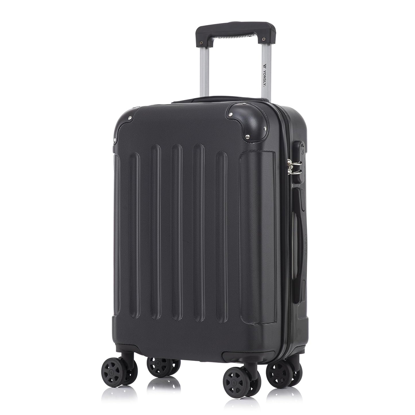 Hartschalen-Kabinenkoffer, M (55cm-40L) YS2 Schwarz