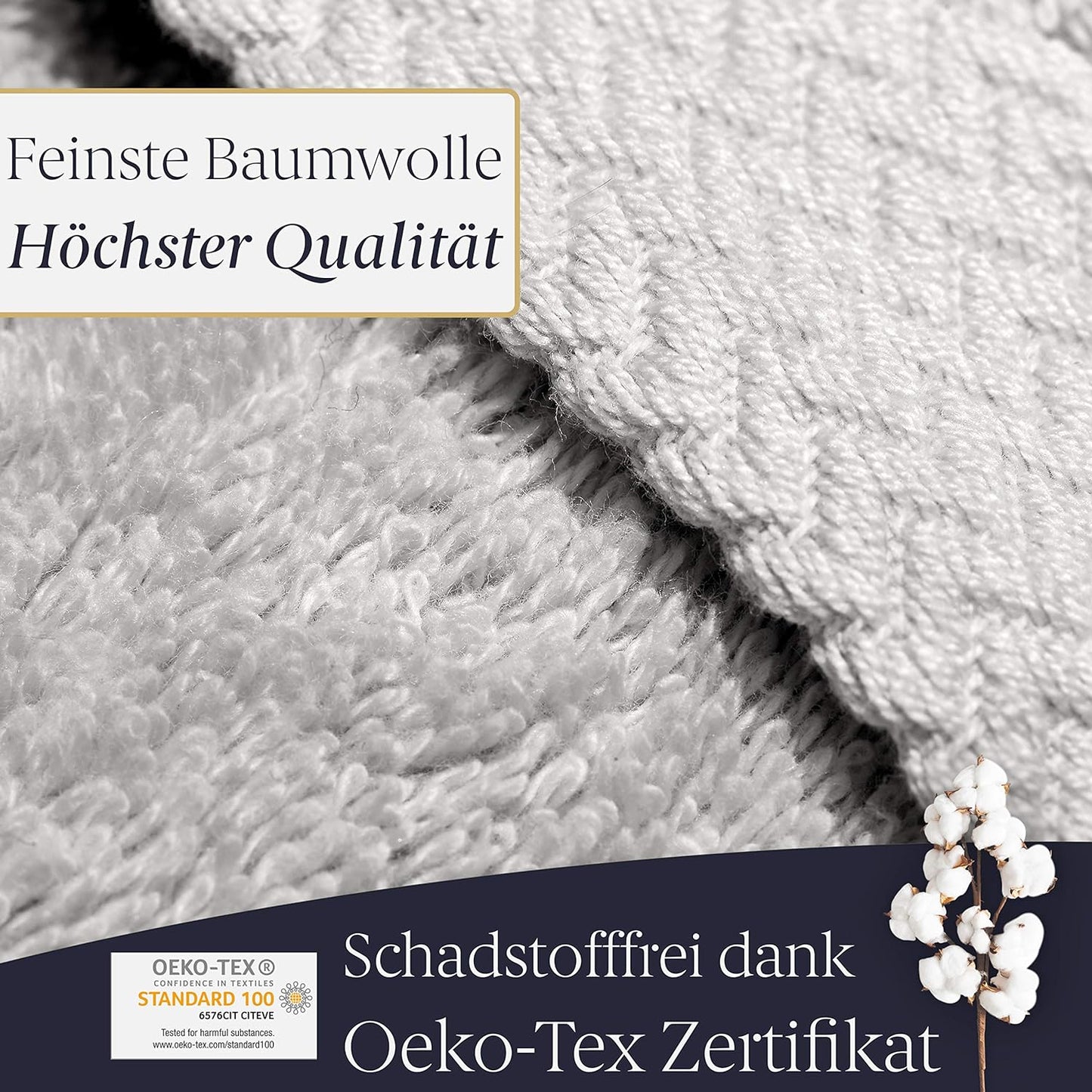 Saunatuch Set, Hellgrau
