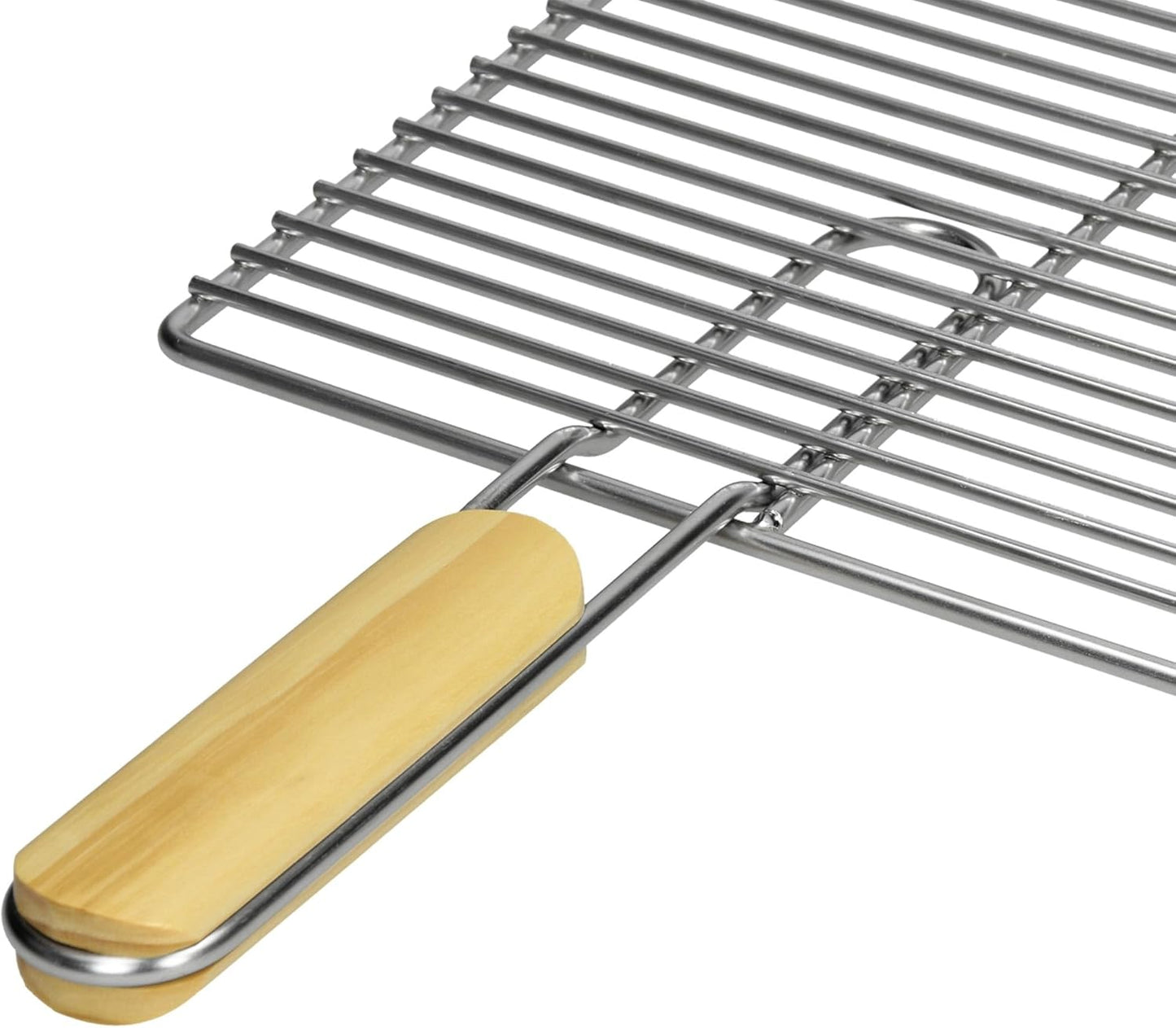 Grillrost mit abnehmbarem Griff, 67 x 40 cm mit Griffen