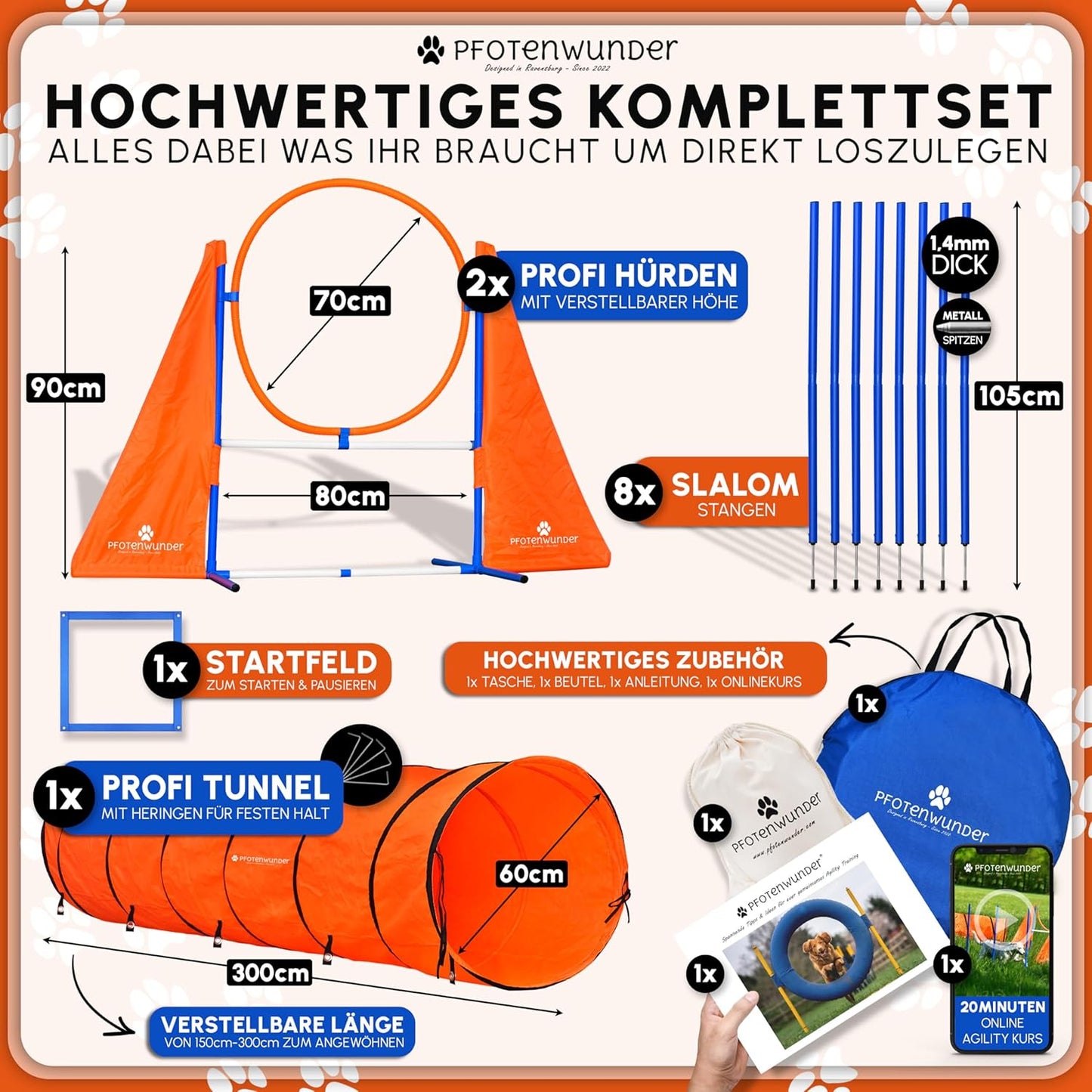 Agility-Set für Hunde