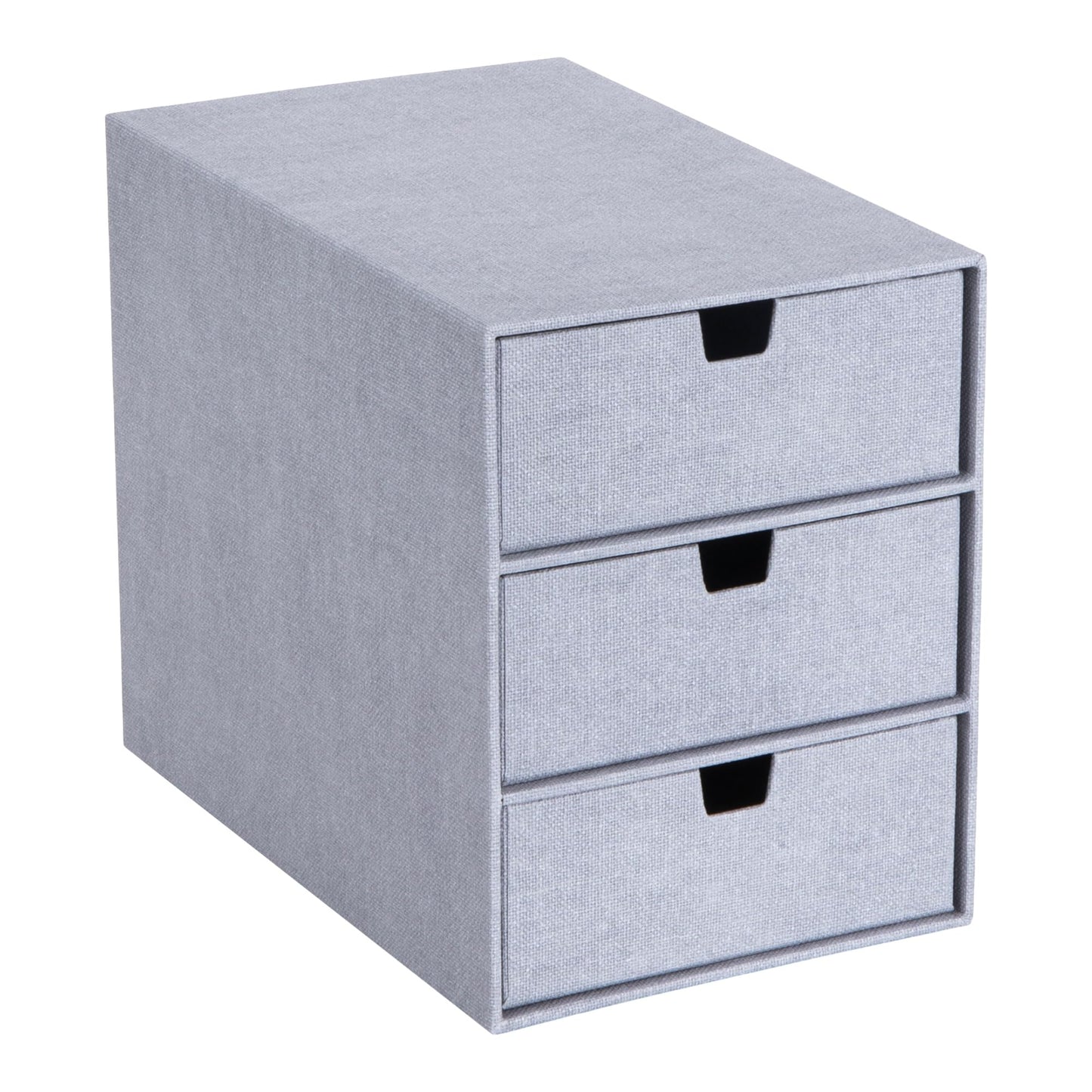 Schubladenbox Ingrid mit 3 Schubladen, Grau Medium