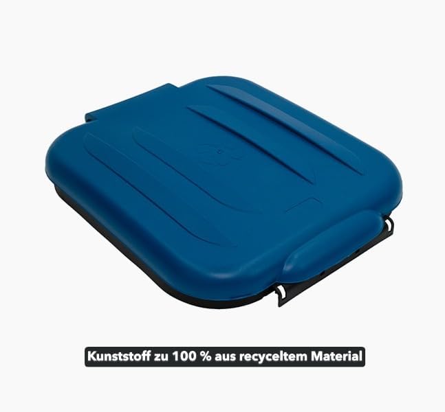 Müllsackständer mit Klappe und Beutelhalter, Blau