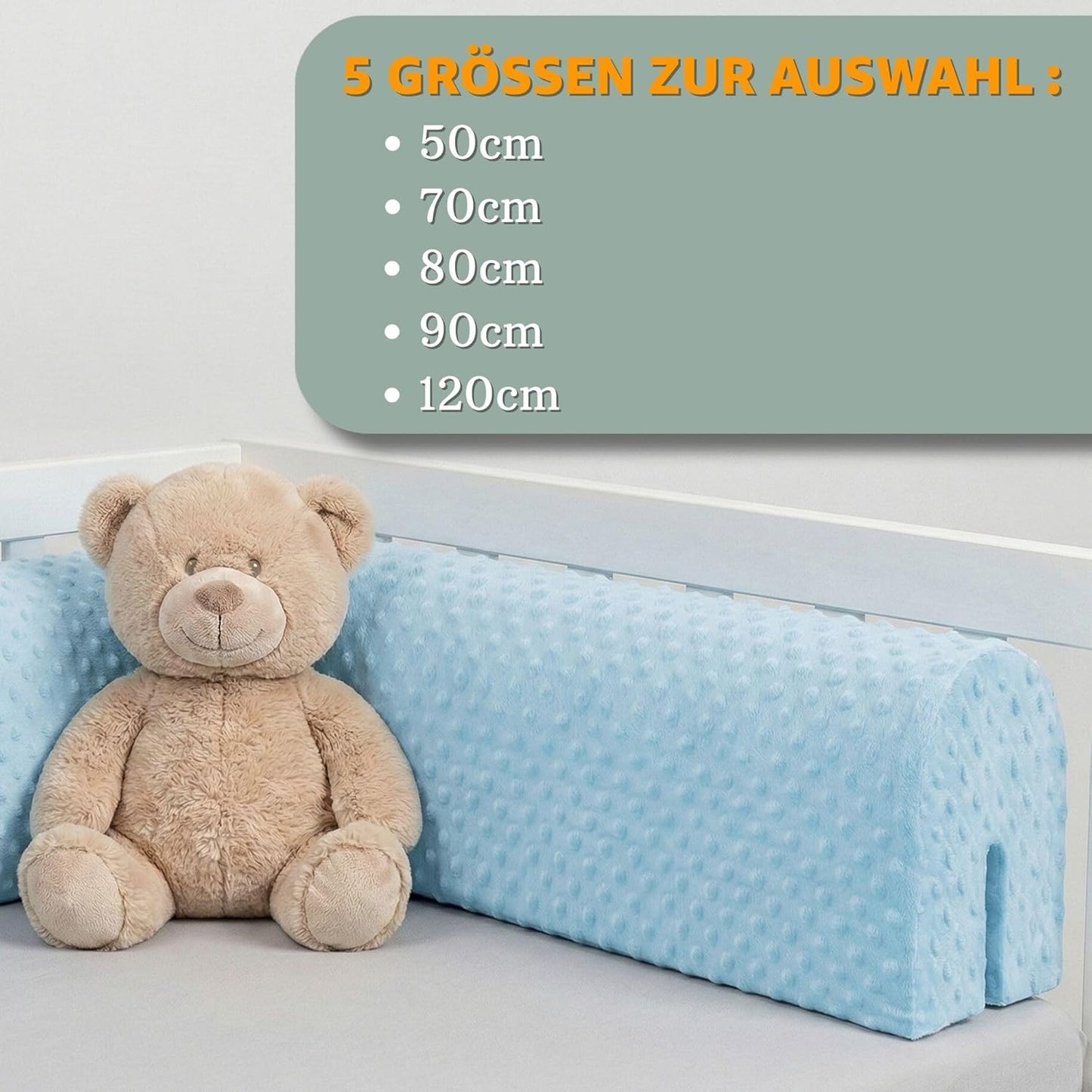 Bettkantenschutz für Kinderbetten, Rosa 80 cm