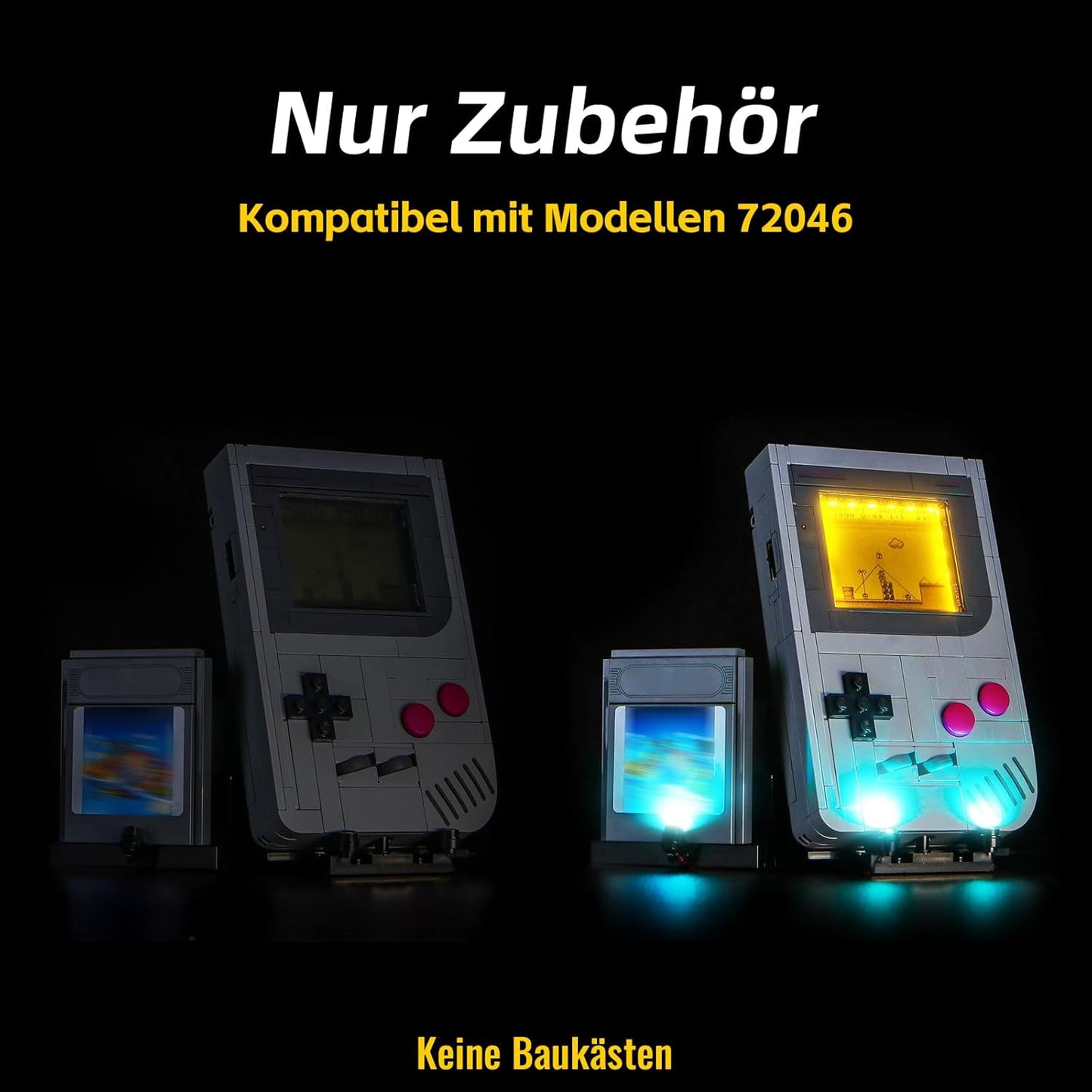 LED-Lichtset für Lego Game Boy Modell 72046, 72046 Game Boy Standard Version