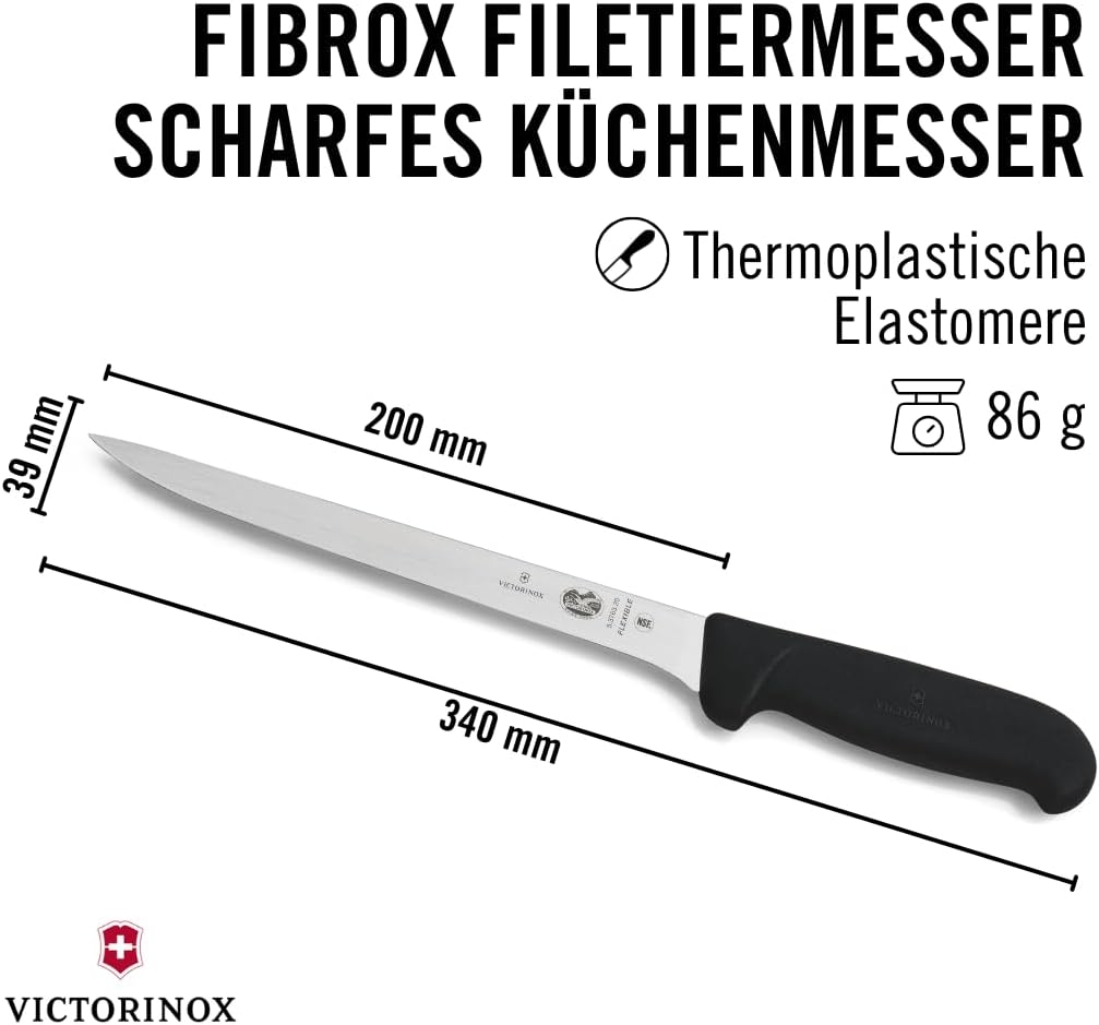 Fibrox Filetiermesser, 20 cm Klinge, flexibel, 20 cm Klinge - Neue Verpackung