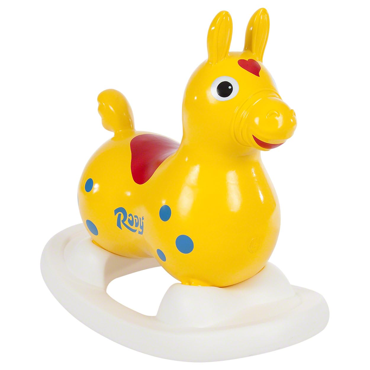 Rock’n’Rody Hüpf- & Schaukelpferd mit Pumpe, Gelb