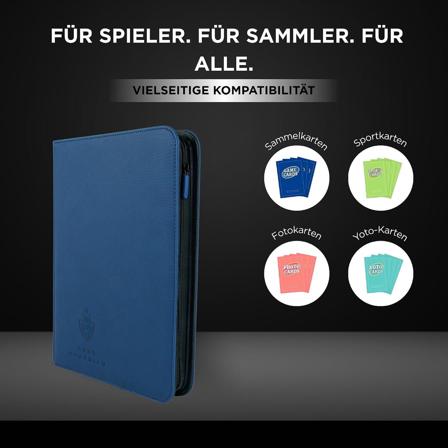 Sammelkarten-Album für 360 Karten, Blau