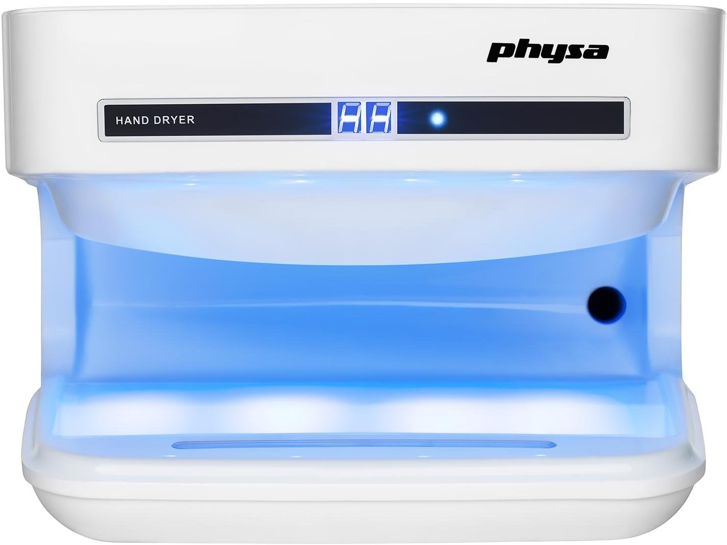 Elektrischer Händetrockner mit LED-Timer (5-7s), Oria White
