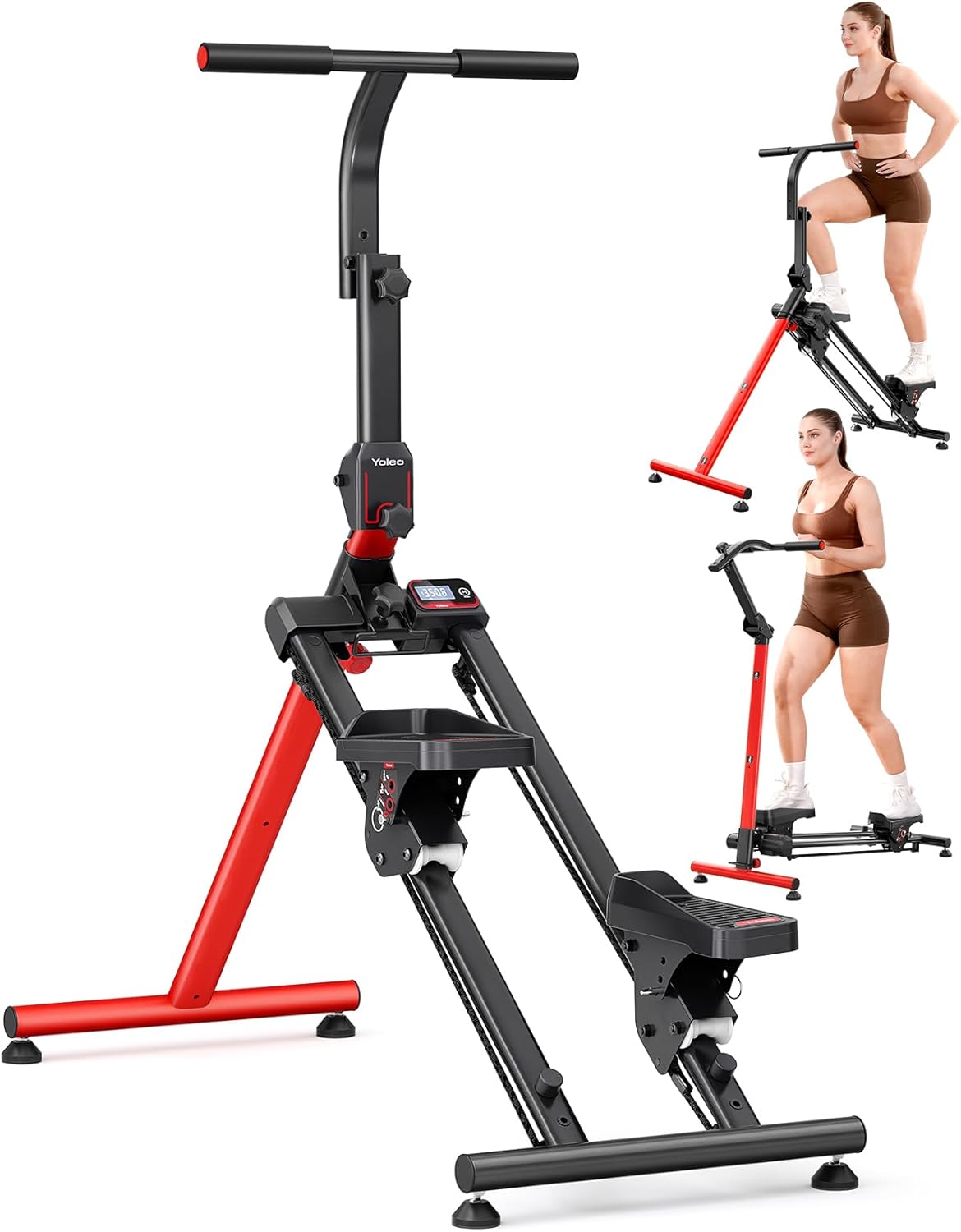 Klappbarer Stepper mit 3 Trainingsmodi & Skisimulation, Einfacher Stepper