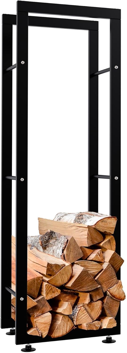 Kaminholzständer Keri V2, 25x40x125 cm