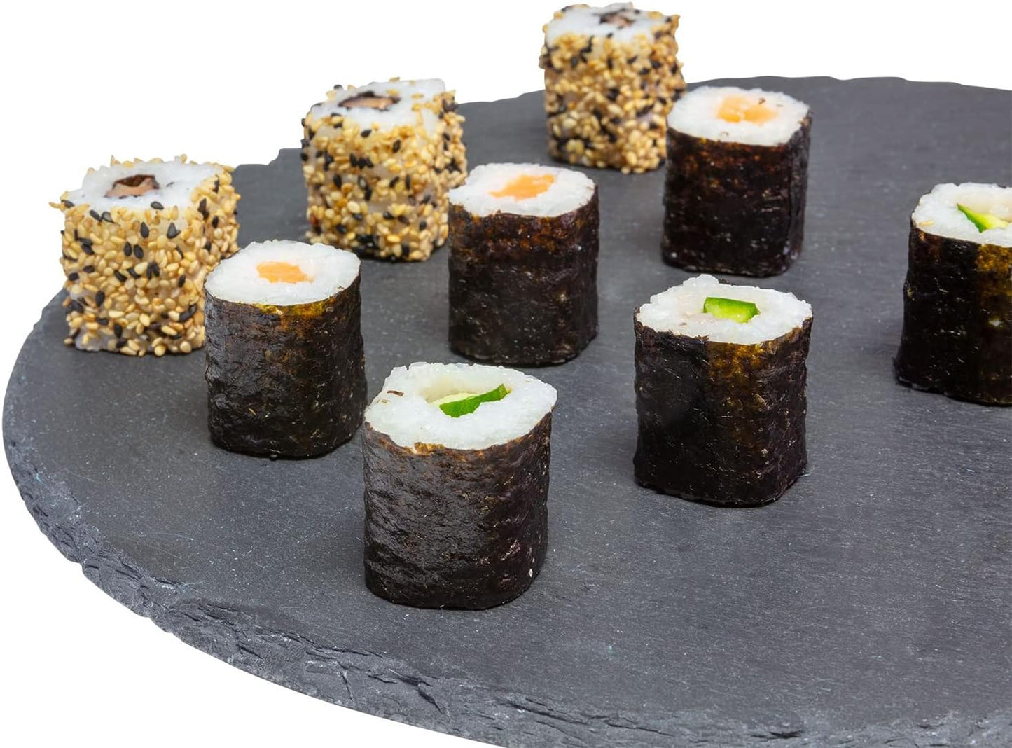 Naturschiefer-Servierplatten-Set, Ø 30 Cm, 2 Stück