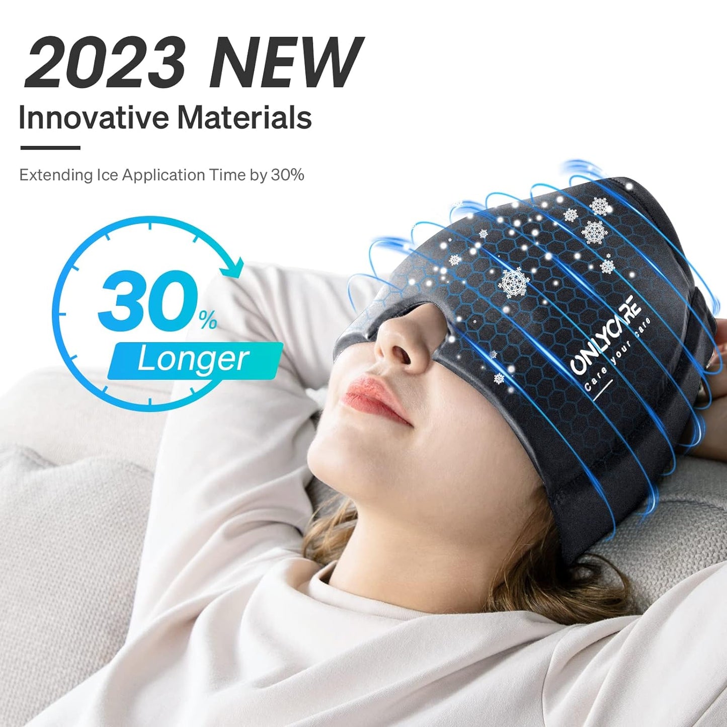 Migräne Relief Cap, Grau