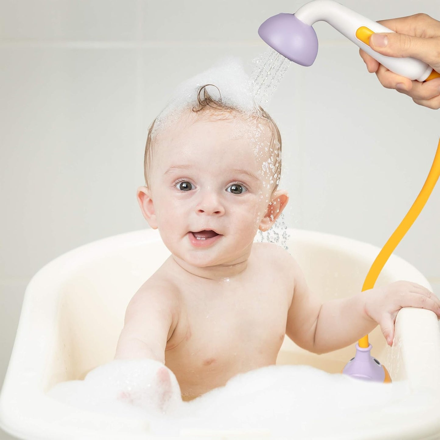 Babydusche Elefant, Blasslila