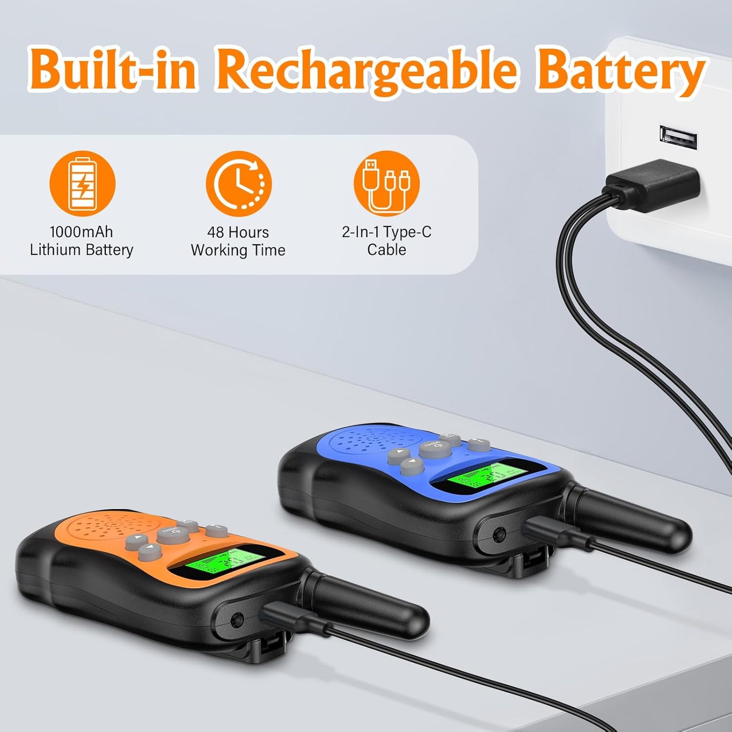 2er-Set Walkie-Talkie für Kinder