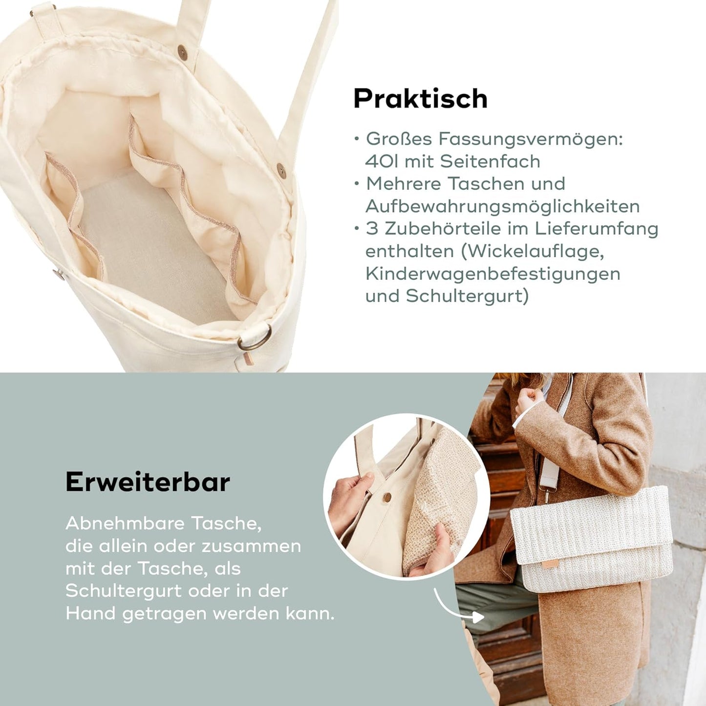 Tote Bag, Beige