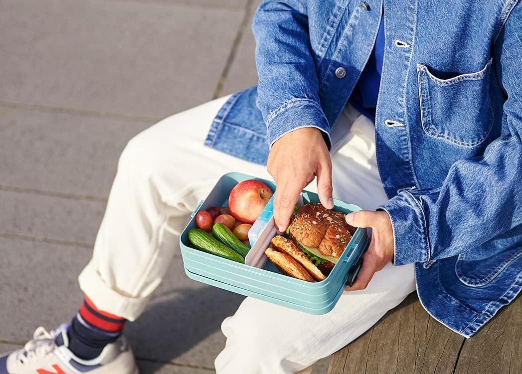 Brotdose To Go für Sandwiches und Brotscheiben, 06. Nordic Green Groß Keine Personalisierung