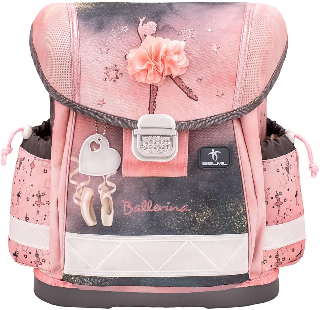 4-teiliges Schulranzen-Set Classy Ballerina, M Ballerina Black Pink