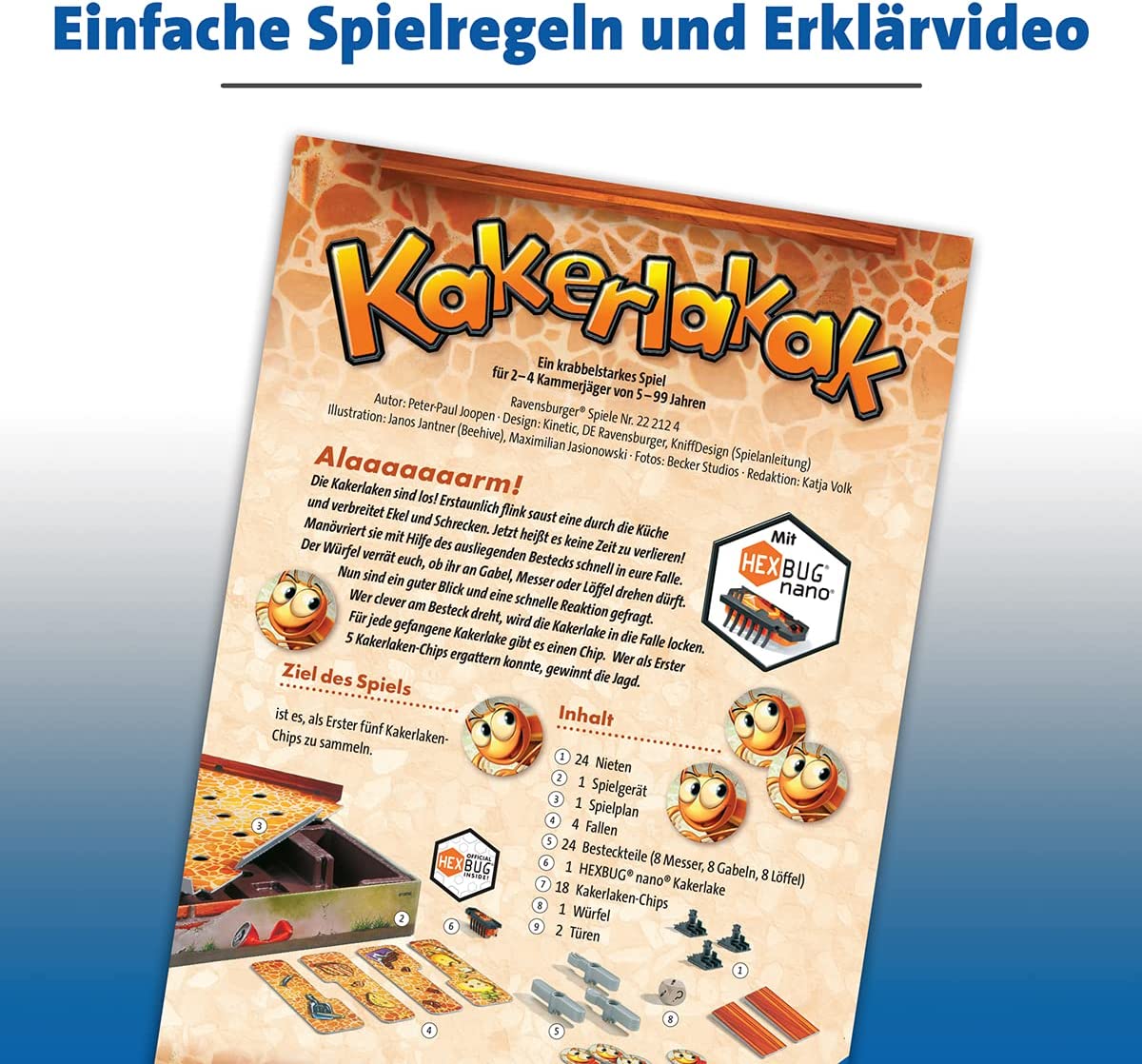 Kakerlakak, Brettspiel, Alte Version