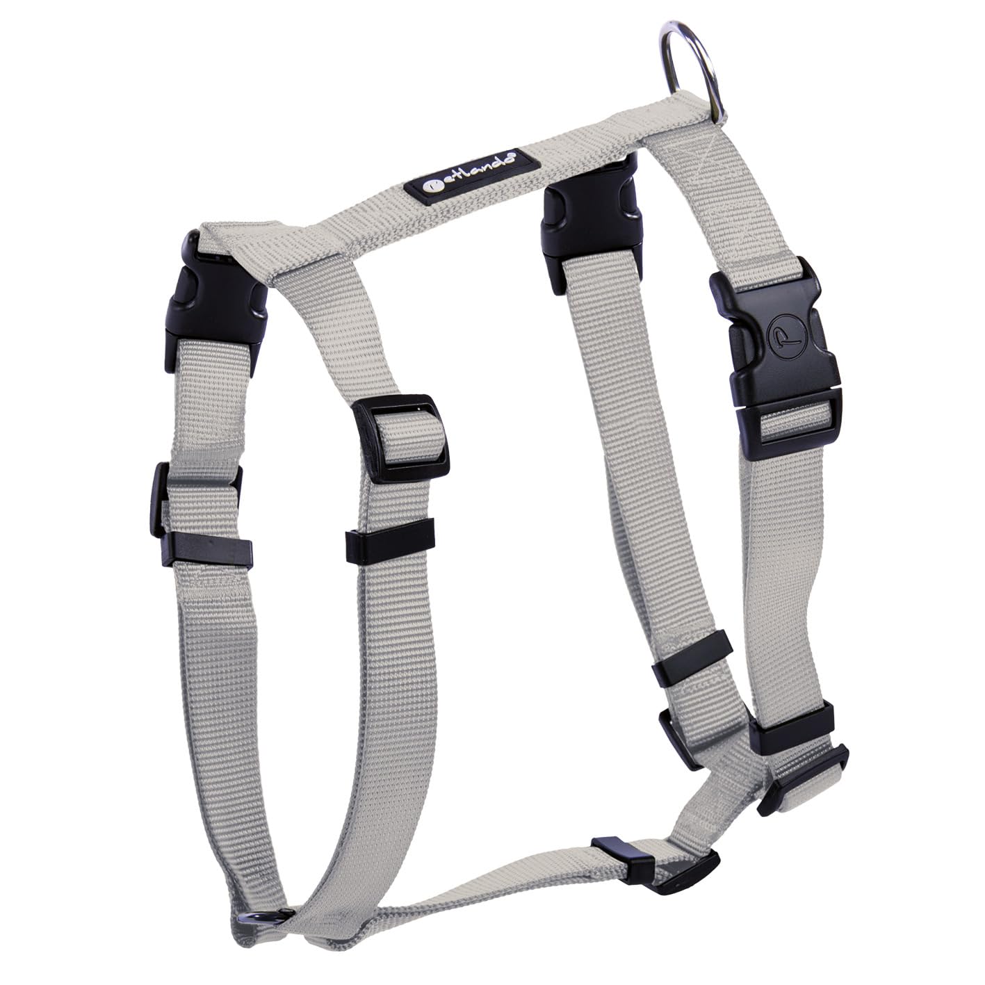Hundegeschirr Basic Comfort, leicht anlegbar, verstellbar, Silber S