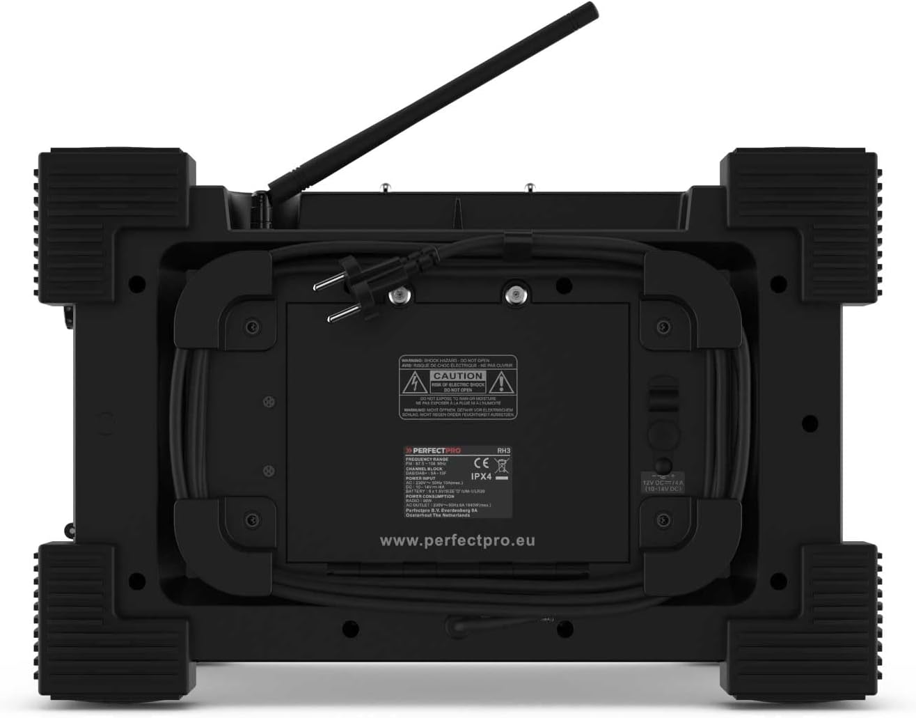 Baustellenradio Rockhart mit DAB+, Bluetooth & Akku