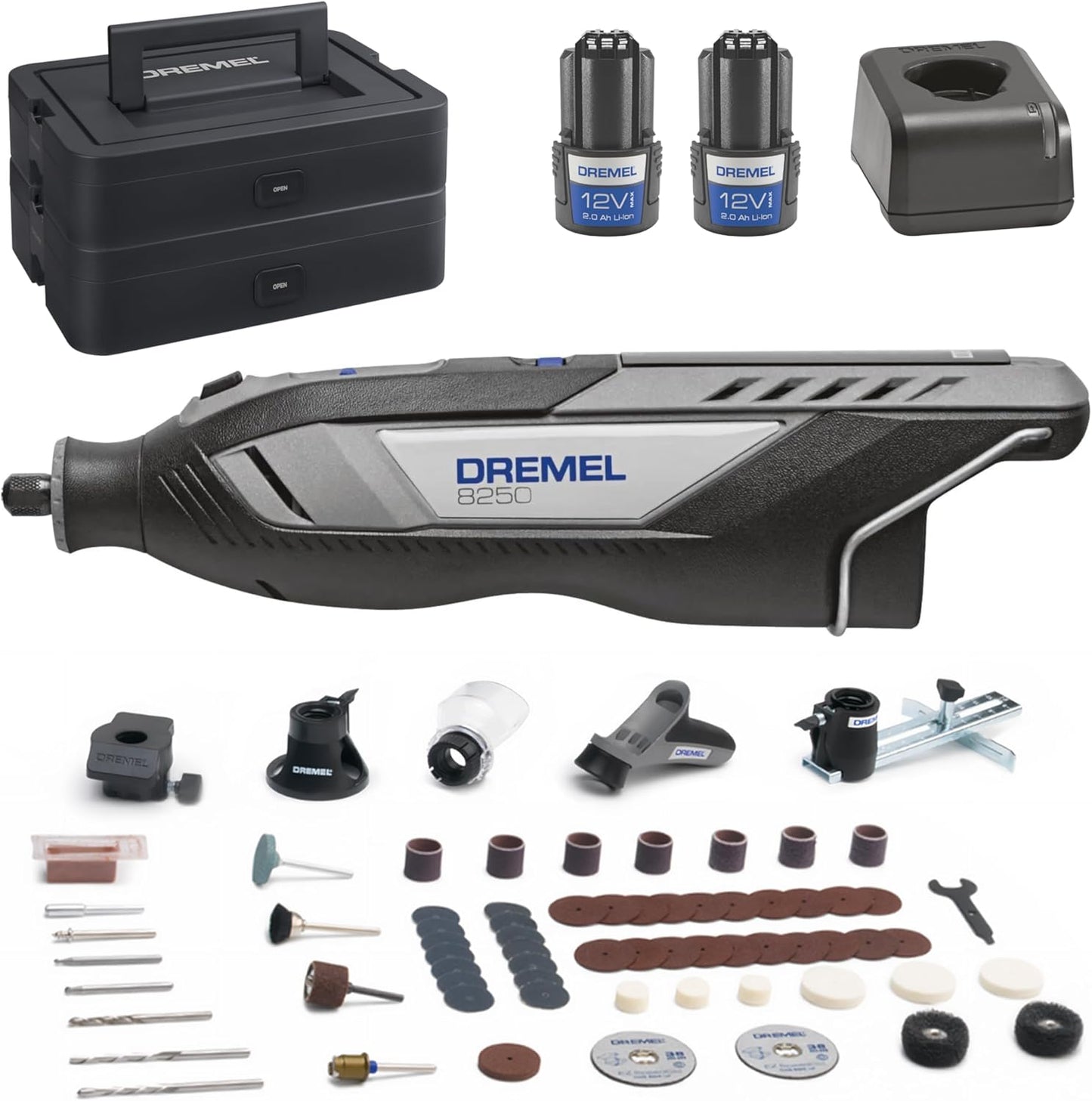 8250 Akku-Rotationswerkzeug-Set mit Zubehör
