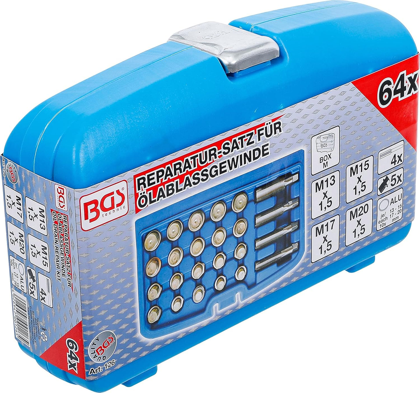 Reparatursatz für Öl-Ablass-Gewinde 64-tlg., Reparatursatz | 64-tlg.