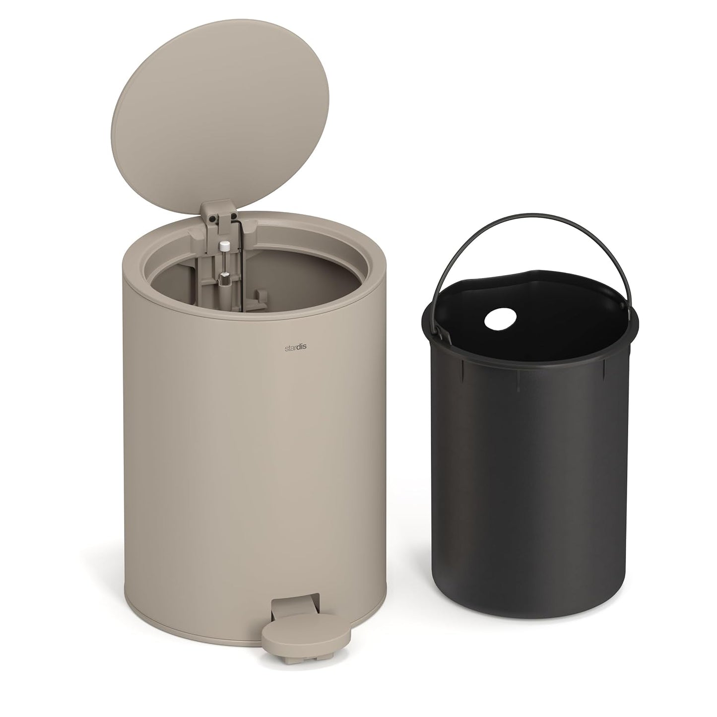 Treteimer mit Softclose-Funktion, sand beige