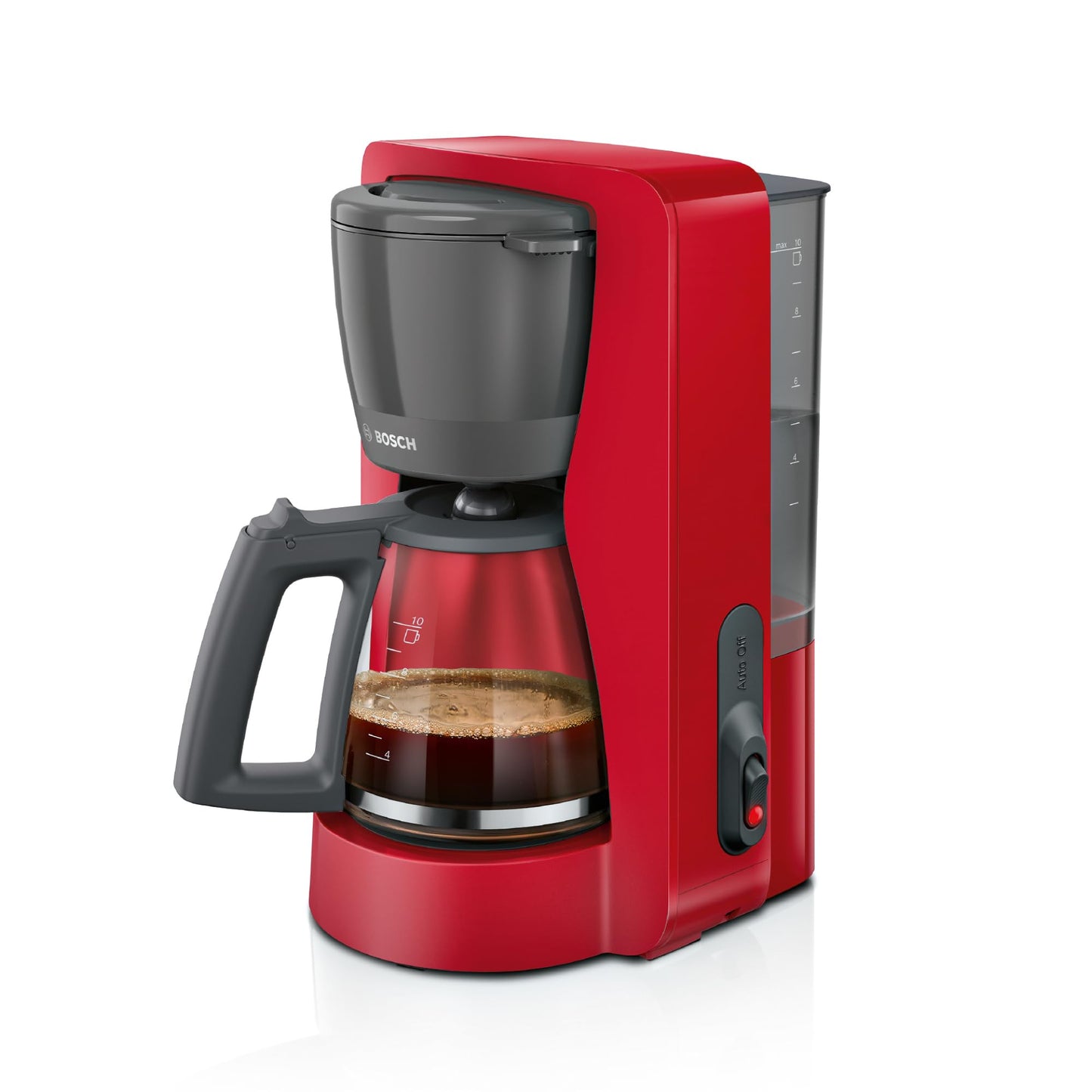 Filterkaffeemaschine MyMoment mit Glaskanne 1,25 L, ohne Aromastufe Rot